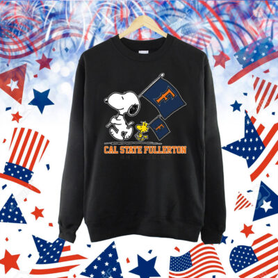 Snoopy Cal State Fullerton Road To Oklahoma City flag Shirt