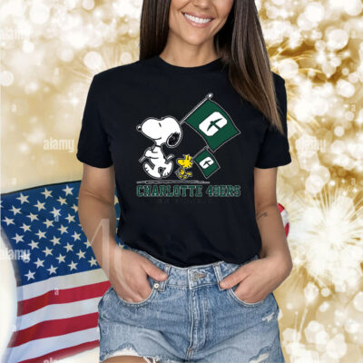 Snoopy Charlotte 49ers Road To Oklahoma City flag Shirt