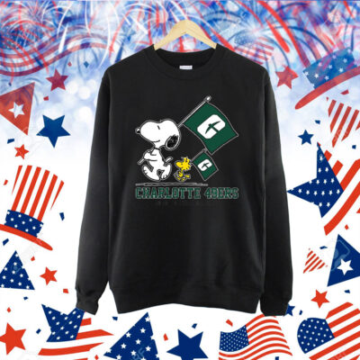 Snoopy Charlotte 49ers Road To Oklahoma City flag Shirt