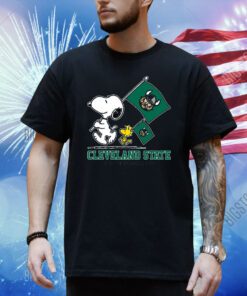 Snoopy Cleveland State Vikings Road To Oklahoma City flag Shirt