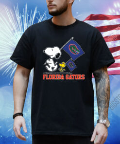 Snoopy Florida Gators Road To Oklahoma City flag Shirt