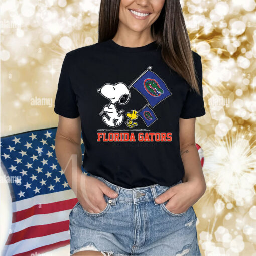 Snoopy Florida Gators Road To Oklahoma City flag Shirt