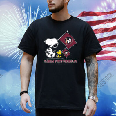 Snoopy Florida State Seminoles Road To Oklahoma City flag Shirt