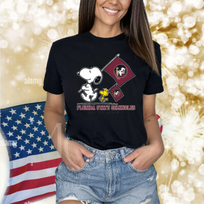 Snoopy Florida State Seminoles Road To Oklahoma City flag Shirt