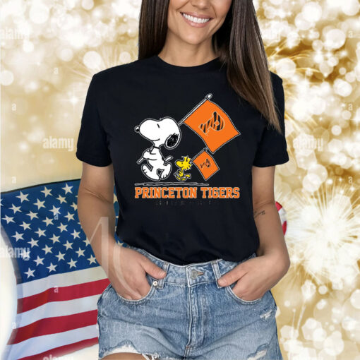 Snoopy Princeton Tigers Road To Oklahoma City flag Shirt