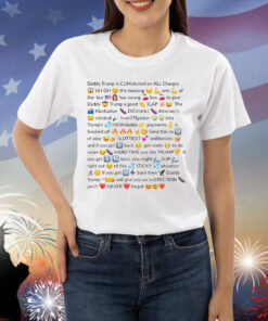 Trump Felon Slutty Text. Shirt