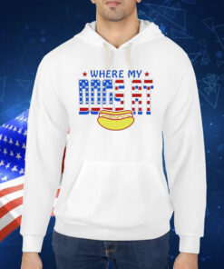 Where my dogs at USA flag Shirt