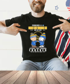 Snoopy And Charlie Brown Forever A Golden State Warriors Fan Win Or Lose Yesterday Today Tomorrow Forever Shirt