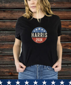 Kamala Harris 2024 For President Campaign US Flag T-Shirt