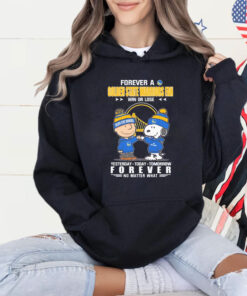 Snoopy And Charlie Brown Forever A Golden State Warriors Fan Win Or Lose Yesterday Today Tomorrow Forever Shirt