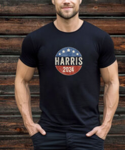 Kamala Harris 2024 For President Campaign US Flag T-Shirt