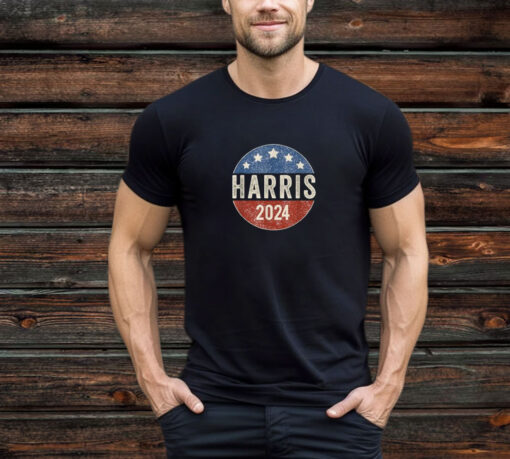 Kamala Harris 2024 For President Campaign US Flag T-Shirt