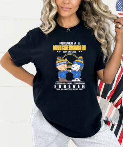 Snoopy And Charlie Brown Forever A Golden State Warriors Fan Win Or Lose Yesterday Today Tomorrow Forever Shirt