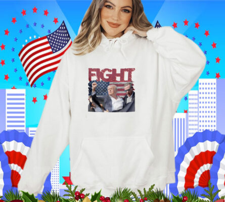 Trump Fight 2024 Digital Design Trump Shot Fight T-Shirt