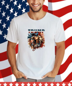 Trump Girl Png, American Flag Trump Sublimation Design T-Shirt