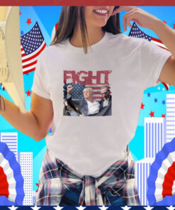 Trump Fight 2024 Digital Design Trump Shot Fight T-Shirt