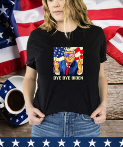 Trump Middle Finger Political Bye Bye Biden Goodbye Biden T-Shirt