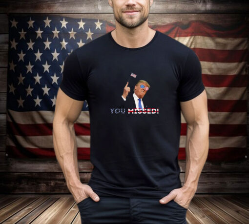 Funny Shot Republican Pro Trump, President 2024 T-Shirt