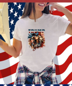 Trump Girl Png, American Flag Trump Sublimation Design T-Shirt