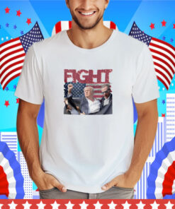 Trump Fight 2024 Digital Design Trump Shot Fight T-Shirt