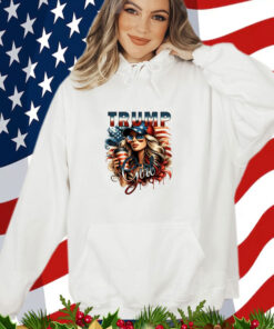 Trump Girl Png, American Flag Trump Sublimation Design T-Shirt