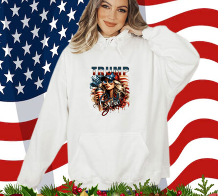 Trump Girl Png, American Flag Trump Sublimation Design T-Shirt