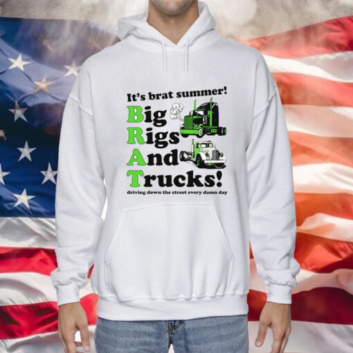 It's Brat Summer! Big Rids And Trucks! Driving Down The Street Every Damn Day T-Shirt