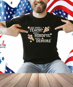 See How I Teach Very Mindful Very Demure Shirt