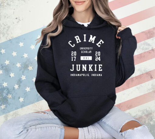 Crime University Scholar Junkie Indianapolis Shirt