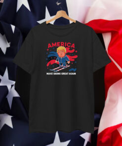 Donald Trump Skiing America - Make Skiing Great Again Shirt