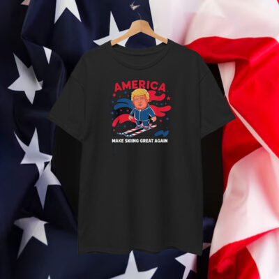 Donald Trump Skiing America - Make Skiing Great Again Shirt
