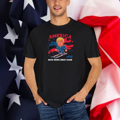 Donald Trump Skiing America - Make Skiing Great Again Shirt