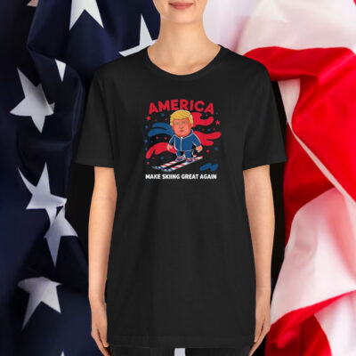 Donald Trump Skiing America - Make Skiing Great Again Shirt