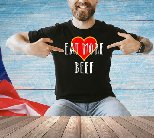 Dr Shawn Baker wearing eat more beef Shirt