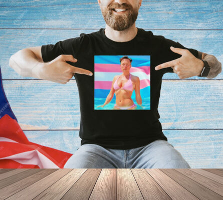 Elon Musk bikini pride flag Shirt