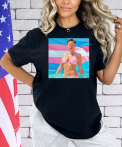 Elon Musk bikini pride flag Shirt