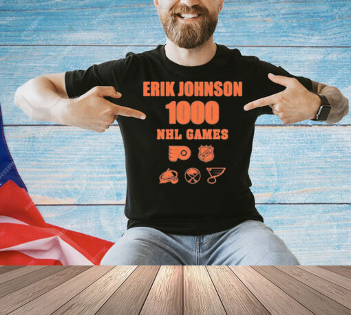 Erik Johnson 1000 NHL games Shirt