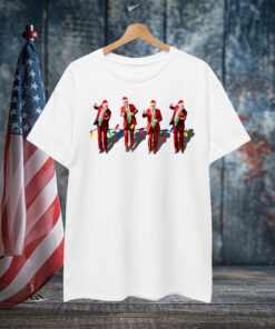 Funny Trump Dance Christmas Light Santa Trump Xmas Shirt