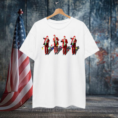 Funny Trump Dance Christmas Light Santa Trump Xmas Shirt