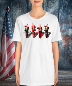 Funny Trump Dance Christmas Light Santa Trump Xmas Shirt