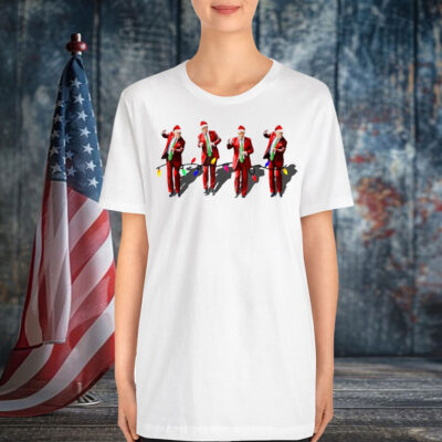 Funny Trump Dance Christmas Light Santa Trump Xmas Shirt