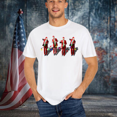 Funny Trump Dance Christmas Light Santa Trump Xmas Shirt