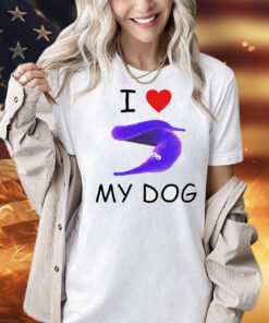 I love my dog silly worm Shirt