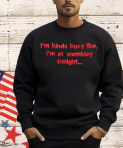 I’m kinda busy like I’m at wembley tonight Shirt