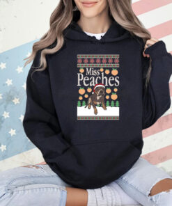 Official Miss Peaches Premium Ugly Sweater Christmas 2024 T-Shirt