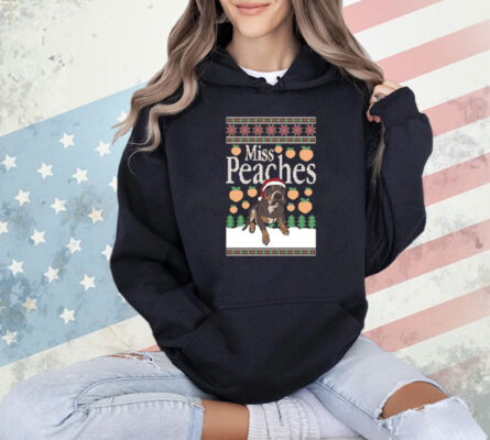 Official Miss Peaches Premium Ugly Sweater Christmas 2024 T-Shirt