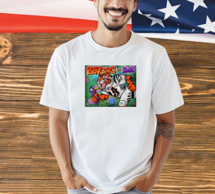 Official NFL Cincinnati Bengals vs Baltimore Ravens Thursday Night Football Nov 7th 2024 Mascot Poster T-Shirt
