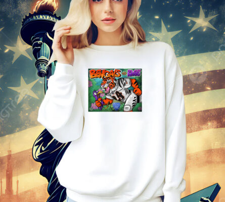 Official NFL Cincinnati Bengals vs Baltimore Ravens Thursday Night Football Nov 7th 2024 Mascot Poster T-Shirt