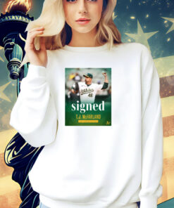 Official Oakland Athletics signed left-handed pitcher T.J. McFarland to a one-year contract Poster T-Shirt