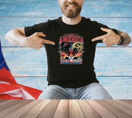 Official Texas Tech Red Raiders Vs Colorado Buffaloes Helmet Celebrate America Jones AT&T Stadium Nov 9 2024 T-Shirt